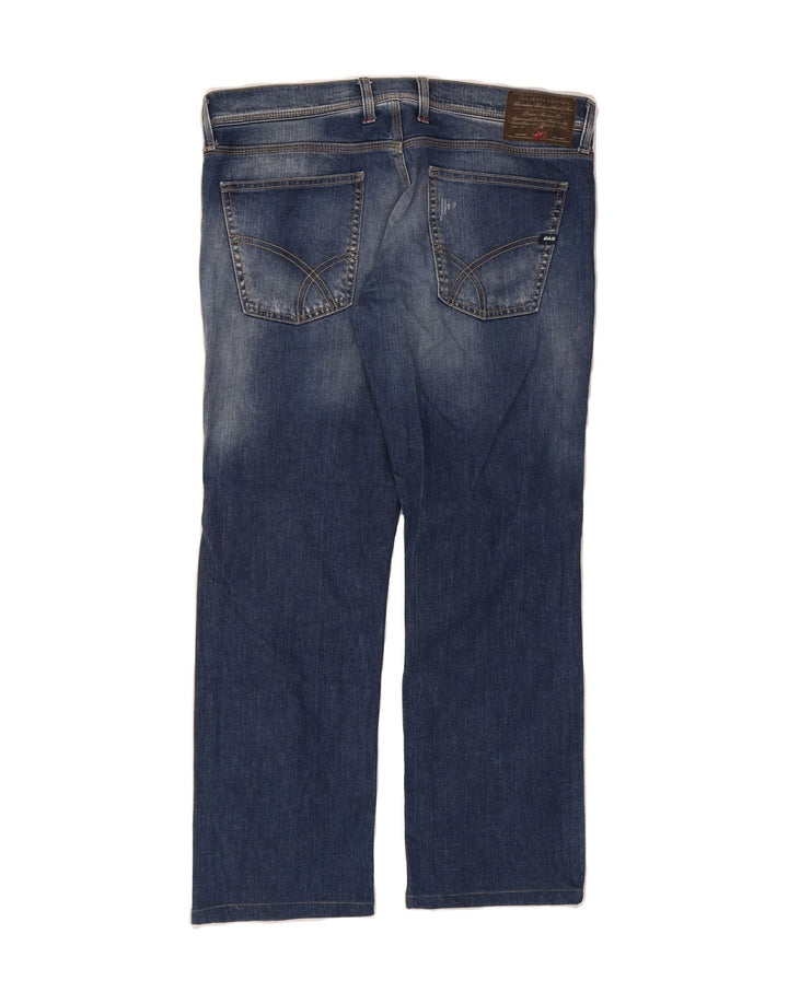 GAS Mens Straight Jeans W34 L28 Blue Vintage Gas and Second-Hand Gas from Messina Hembry 