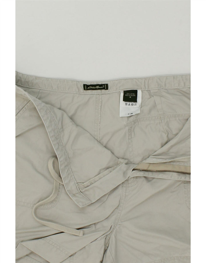 EDDIE BAUER Womens Chino Shorts US 18 2XL W36  Grey Cotton Vintage Eddie Bauer and Second-Hand Eddie Bauer from Messina Hembry 