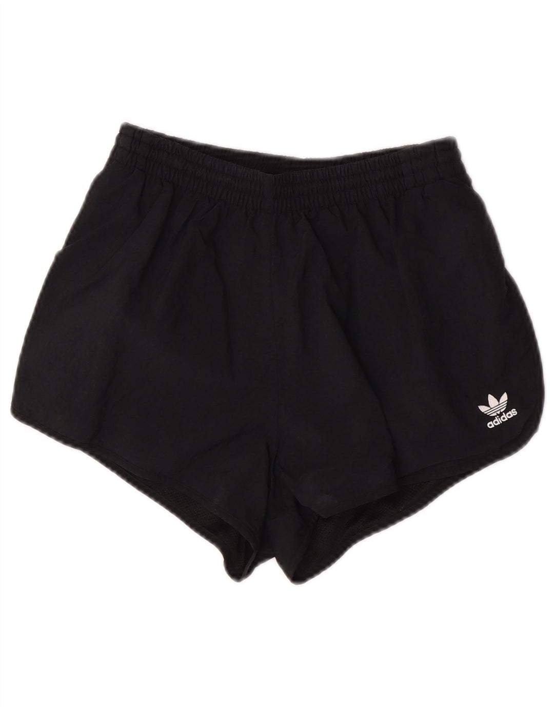 Shorts esportivos femininos Adidas UK 8 pequeno poliéster preto
