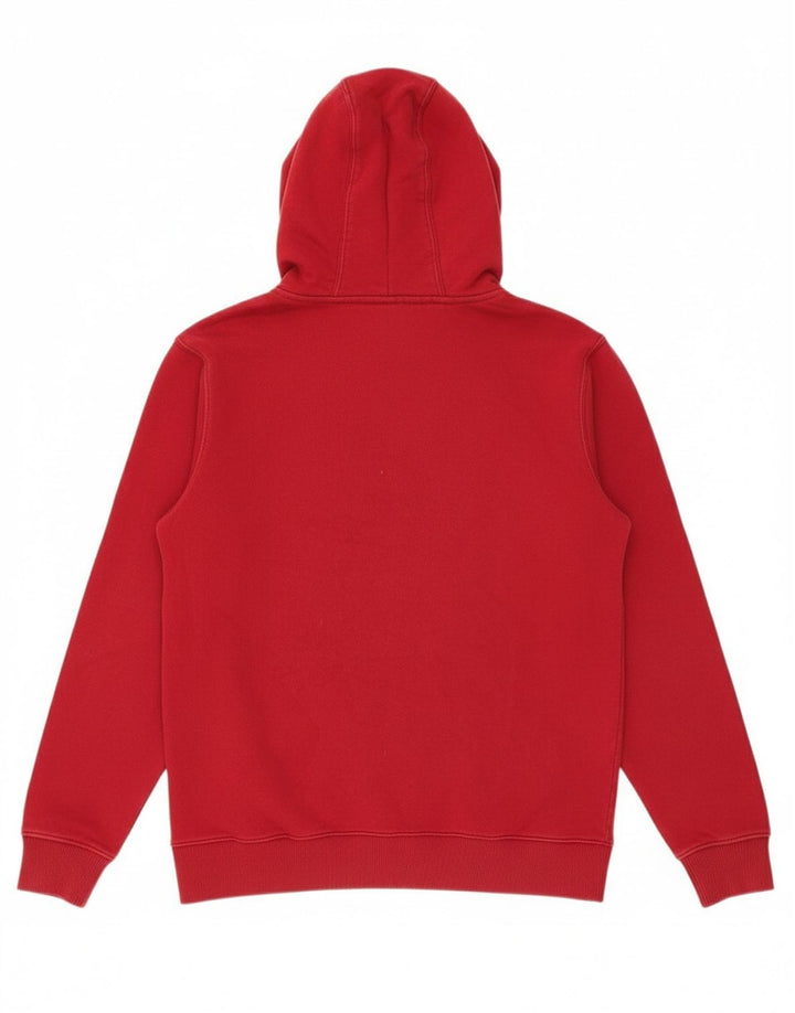 VANS Mens Graphic Hoodie Jumper Pequeno Algodão Borgonha
