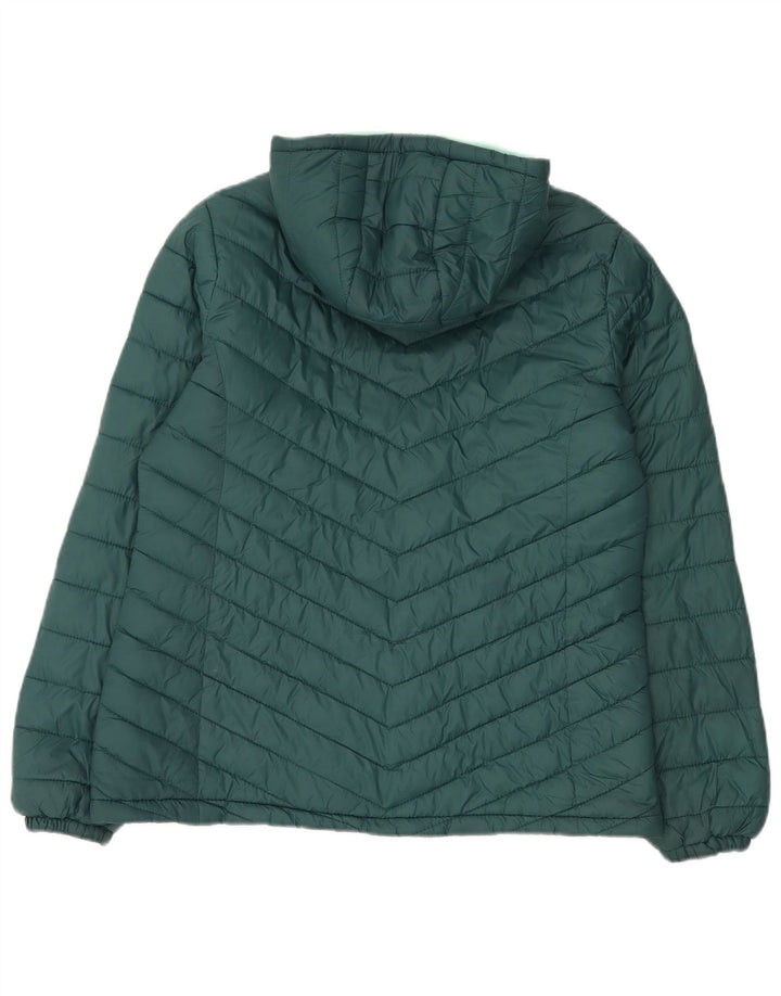 Jaqueta acolchoada com capuz feminina Mountain Warehouse UK 14 grande poliamida verde