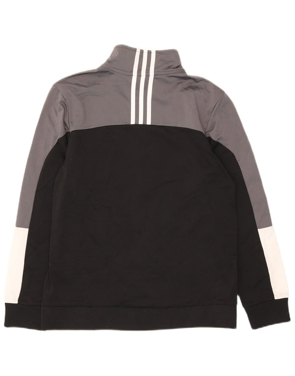 Jaqueta Adidas Meninos Treino Top 12-13 Anos Grande Bloco Colorido Preto