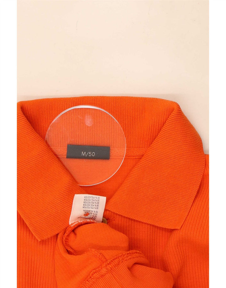 Suéter masculino Daniel Hechter com gola polo IT 50 algodão laranja médio