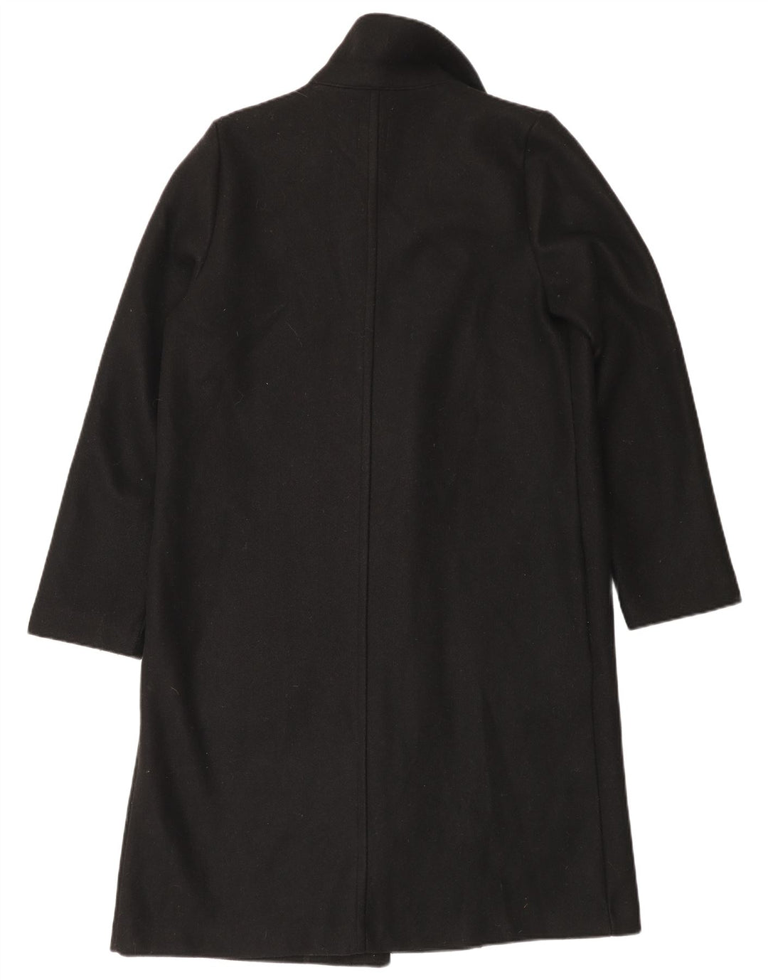 Sobretudo aberto feminino Zara UK 14 poliéster preto médio