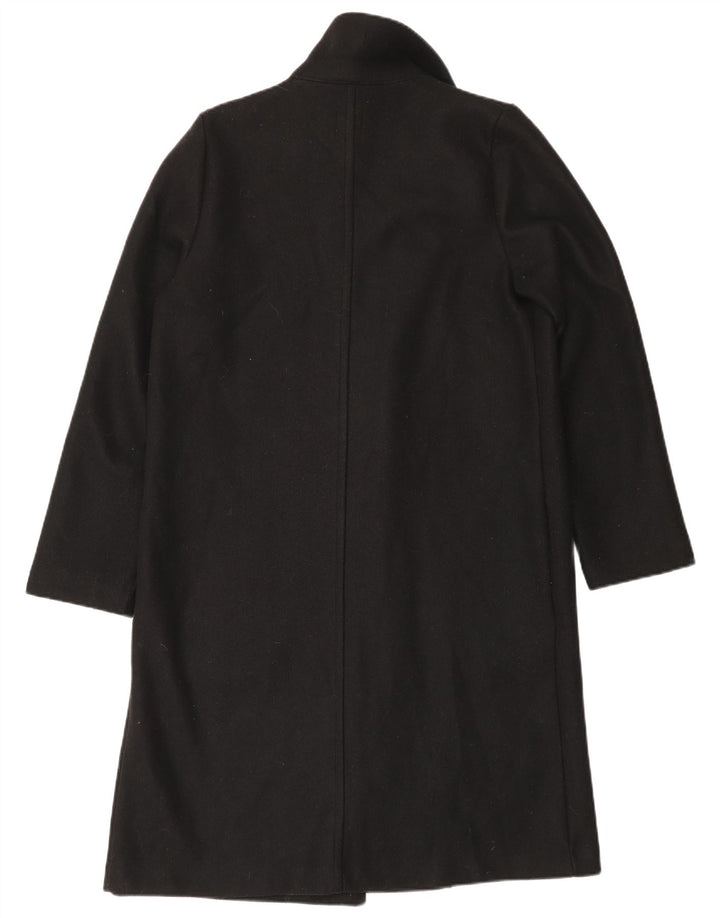 Sobretudo aberto feminino Zara UK 14 poliéster preto médio