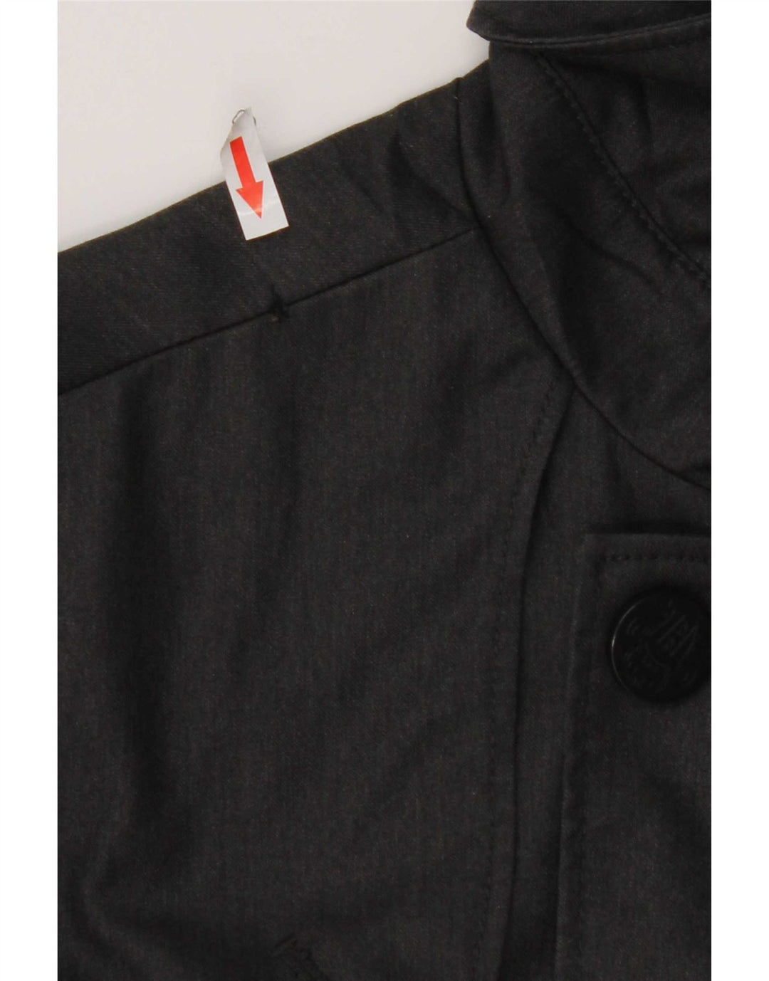 Jaqueta bomber masculina Zara com peito duplo UK 38 poliéster cinza médio