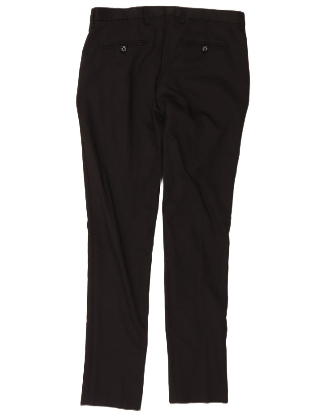 Zara Mens Slim Chino Calças EU 42 Grande W32 L33 Poliéster Preto