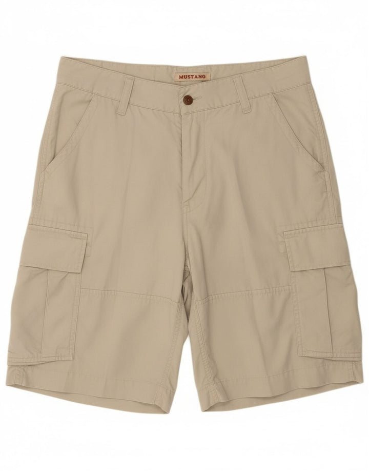 Shorts cargo masculino MUSTANG W33 algodão bege médio