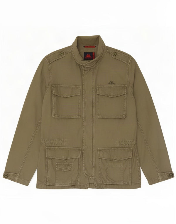 Kappa Mens Military Jacket UK 38 Medium Khaki Cotton