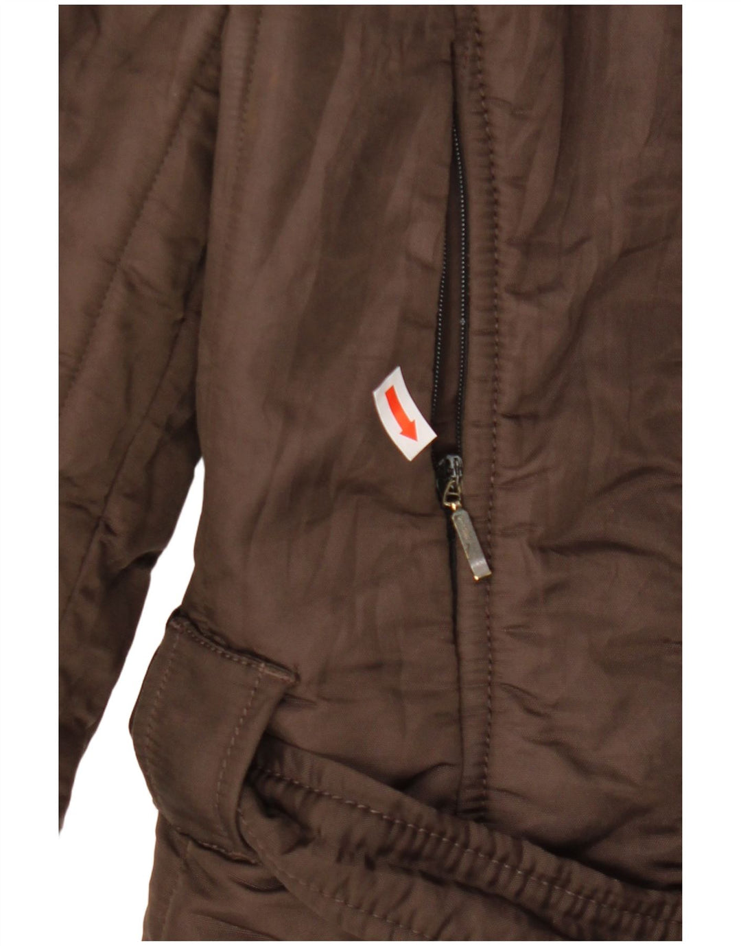 Jaqueta feminina acolchoada com capuz REFRIGIWEAR UK 18 XL marrom