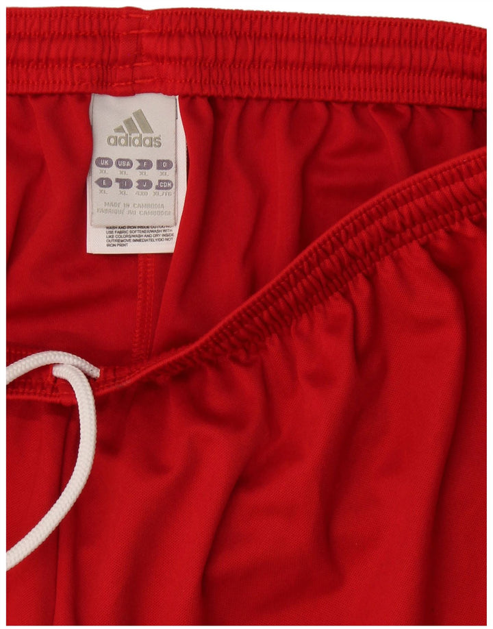Shorts esportivos masculinos Adidas XL poliéster vermelho