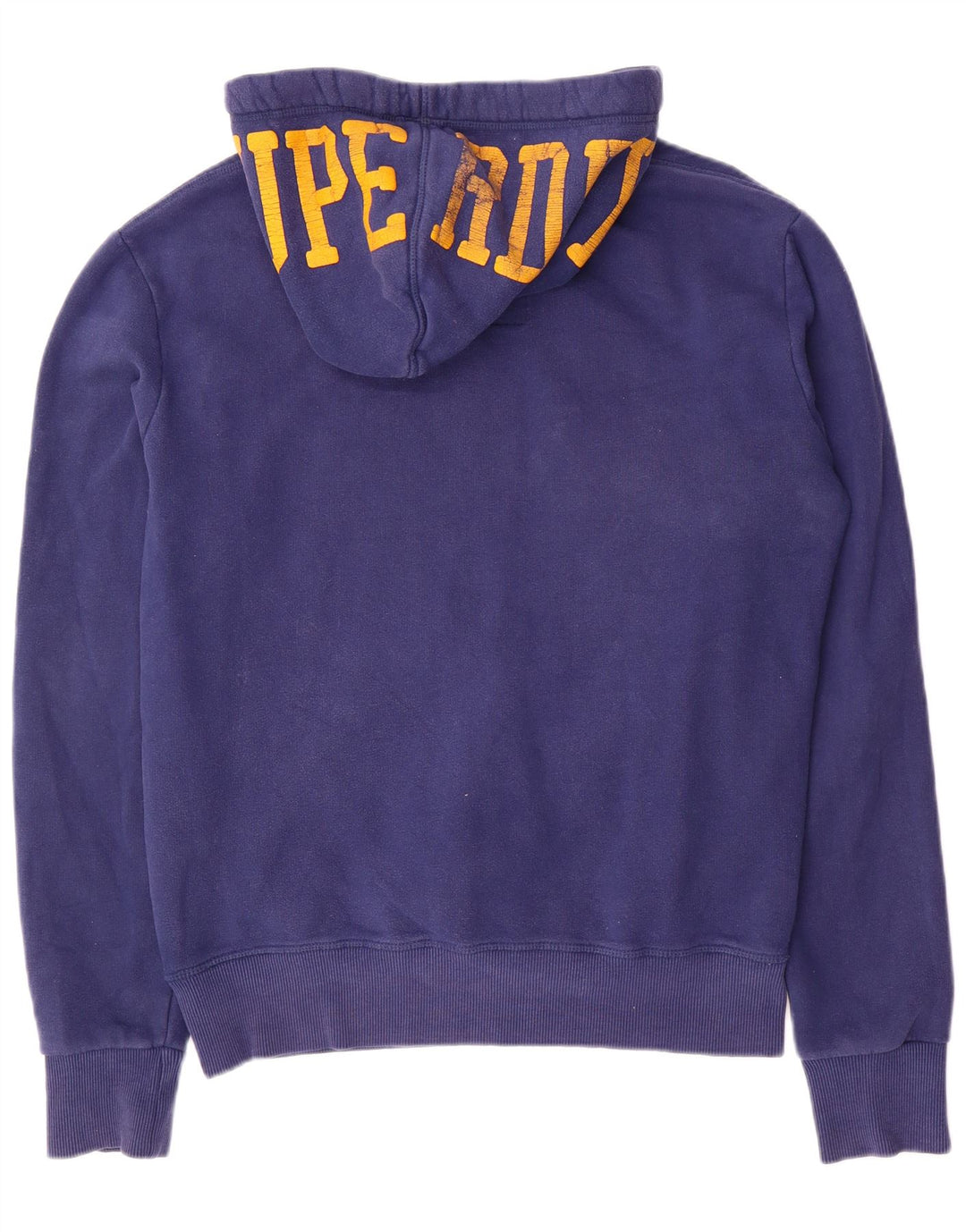 SUPERDRY moletom com capuz gráfico masculino grande algodão azul