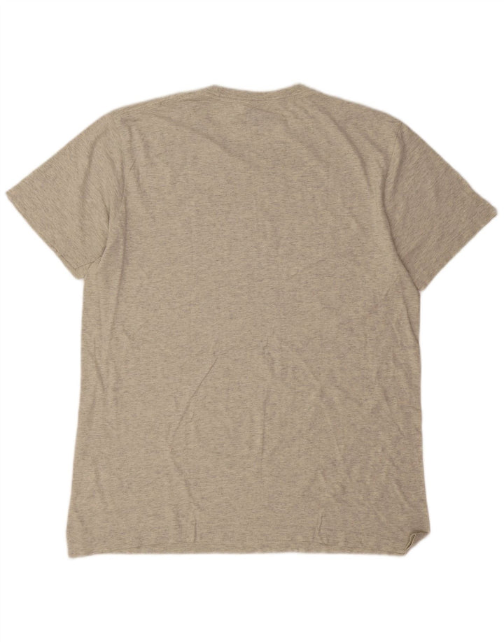 Camiseta Converse masculina gráfica Top XL cinza manchado