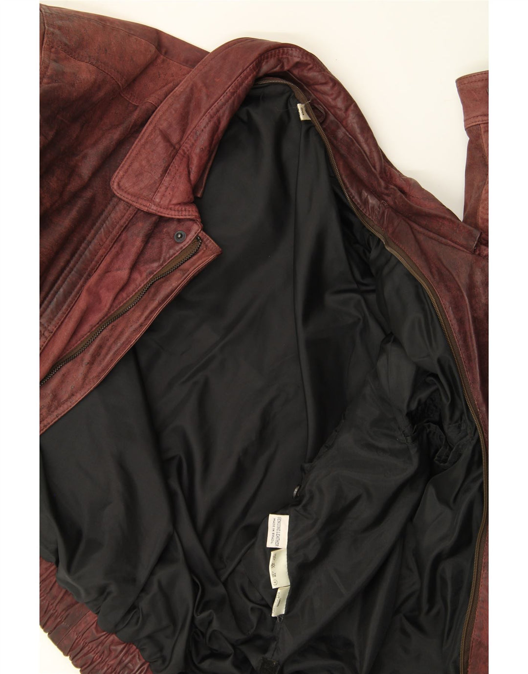 Jaqueta de couro masculina VINTAGE IT 50 grande couro marrom