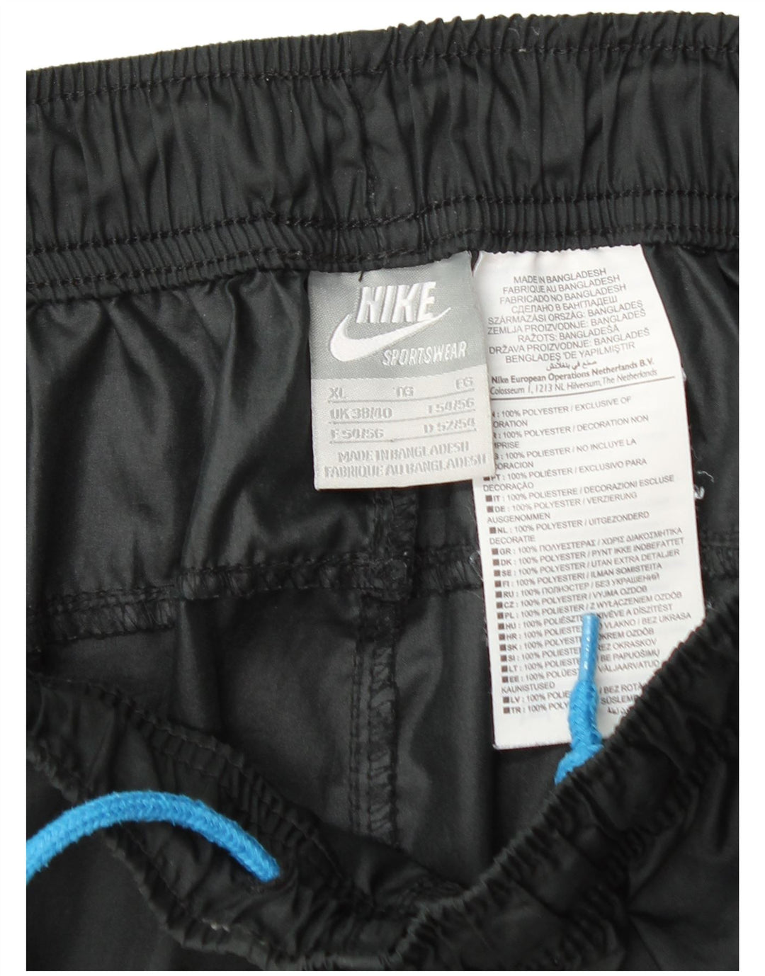 Shorts esportivos masculinos Nike XL preto poliéster