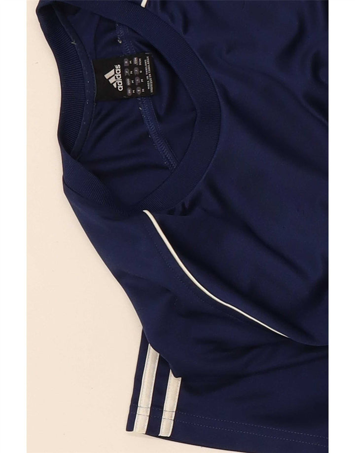 Camiseta masculina Adidas Top médio azul marinho esportivo