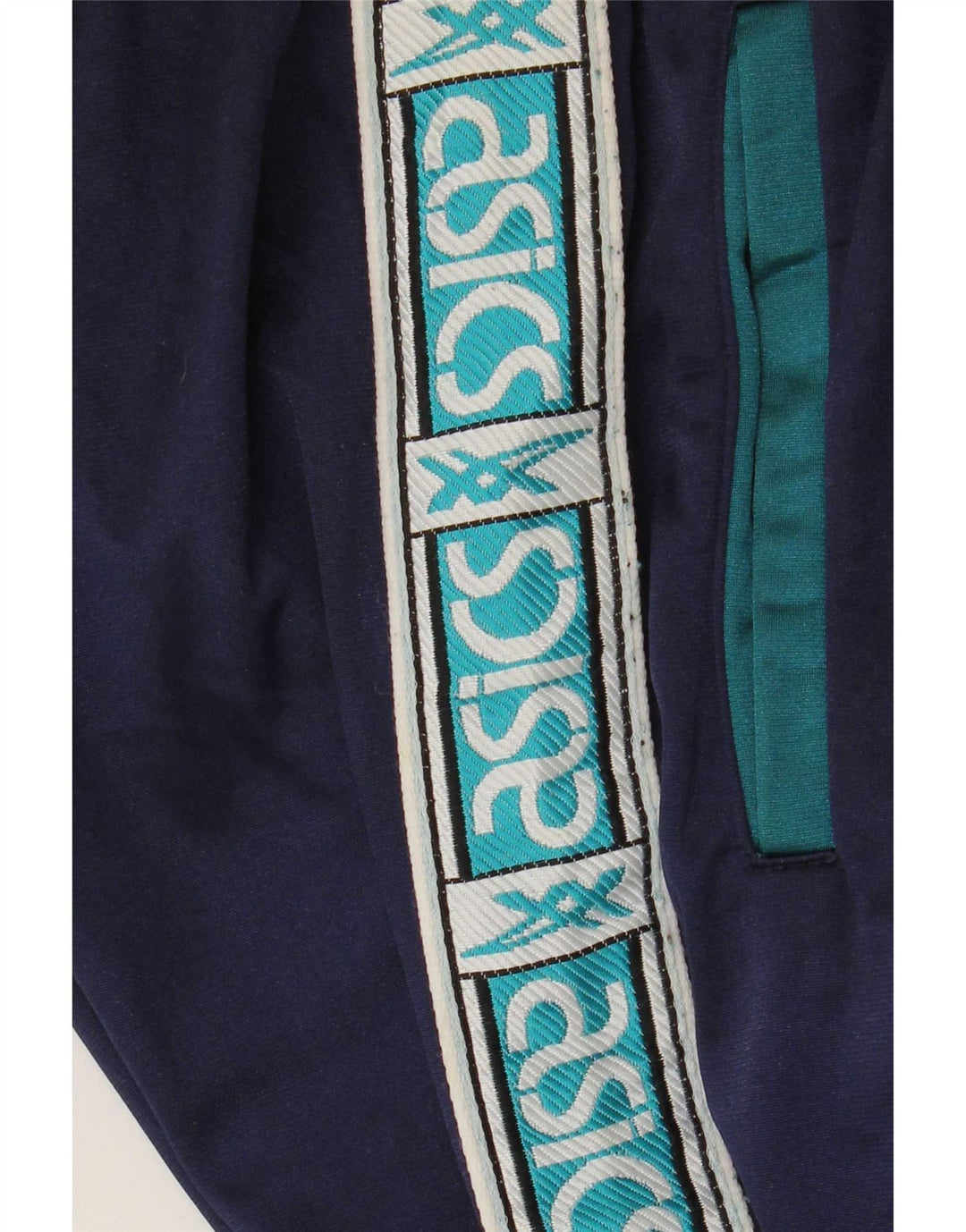 Calça masculina Asics Graphic Tracksuit médio azul marinho colorblock