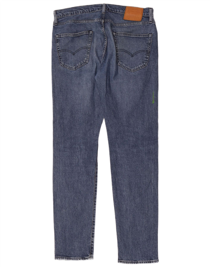 Levi's Masculino 502 Tapered Jeans W34 L36 Azul Algodão