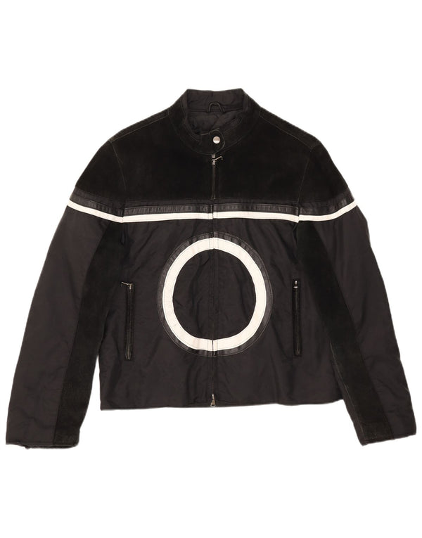 Jaqueta Les Boulevards Graphic Racer Feminina IT 48 XL Preto Colorblock