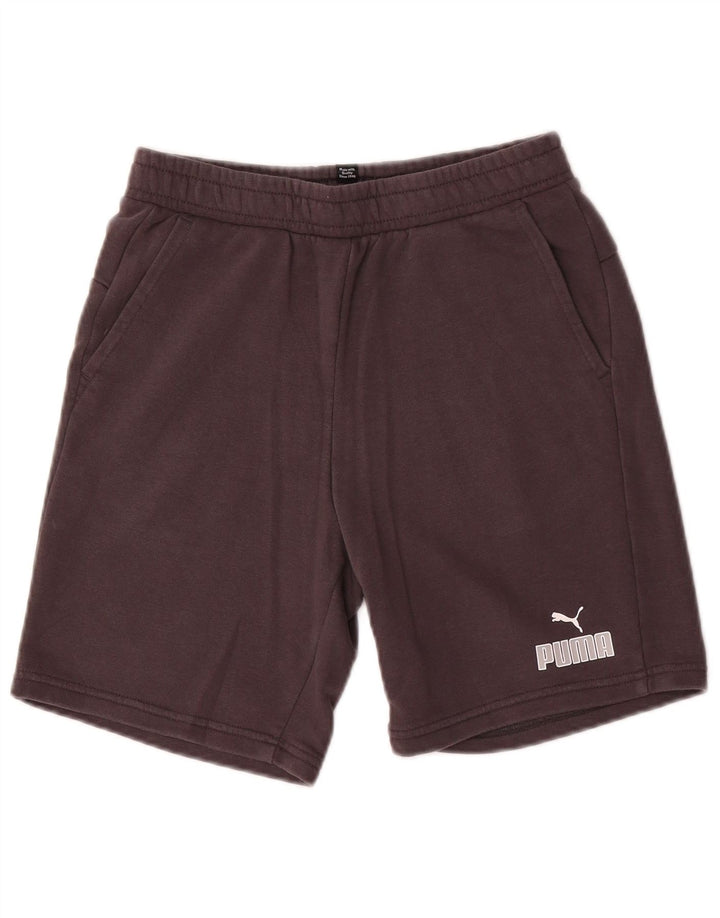 Shorts esportivos Puma meninos 13-14 anos cinza algodão