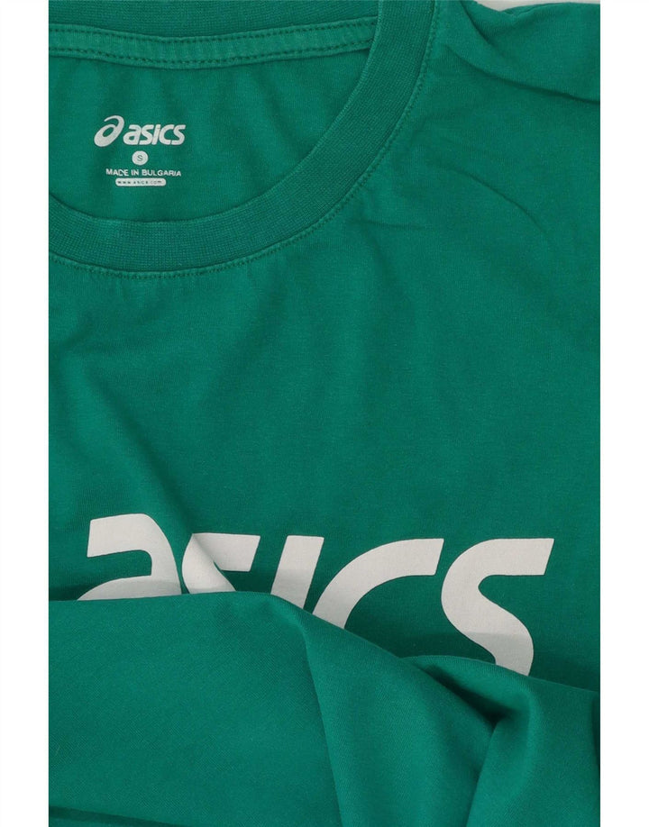 Camiseta Asics Masculina Graphic Top Pequeno Verde