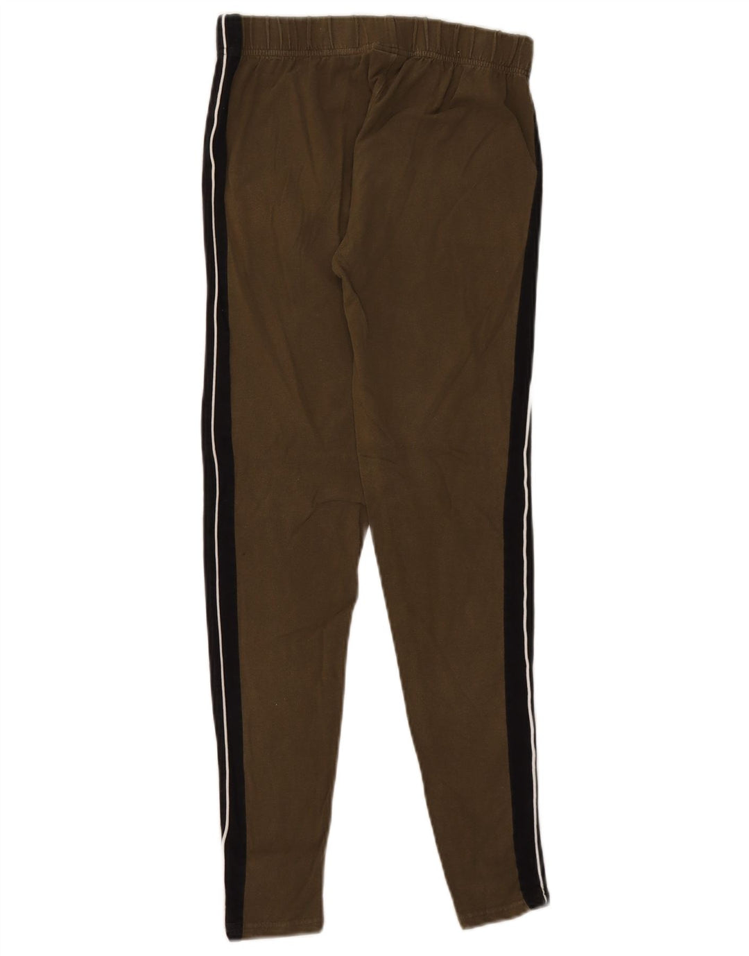 Leggings femininas Ellesse UK 12 algodão colorblock cáqui médio