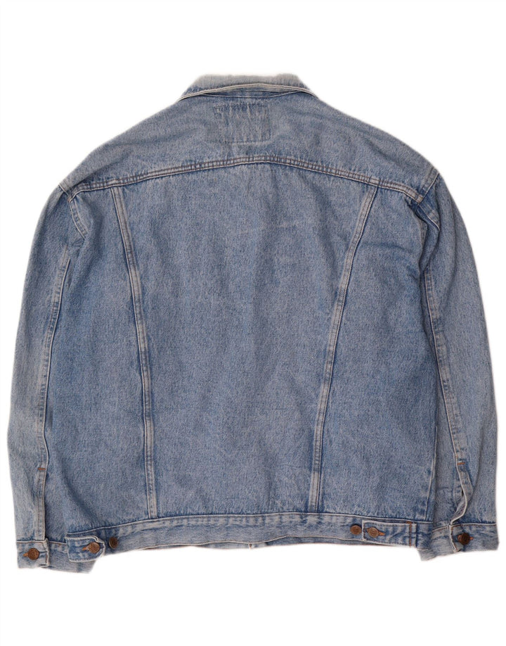 Jaqueta jeans masculina Wild Jeans UK 42 XL algodão azul