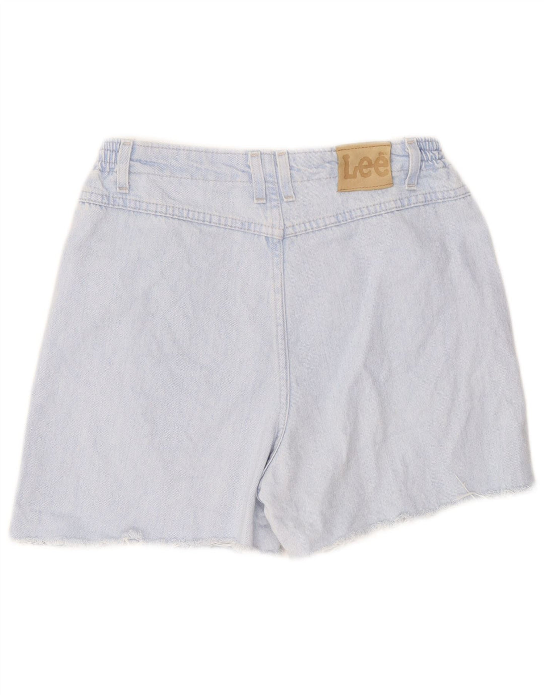 Shorts jeans feminino de cintura alta Lee W30 azul médio