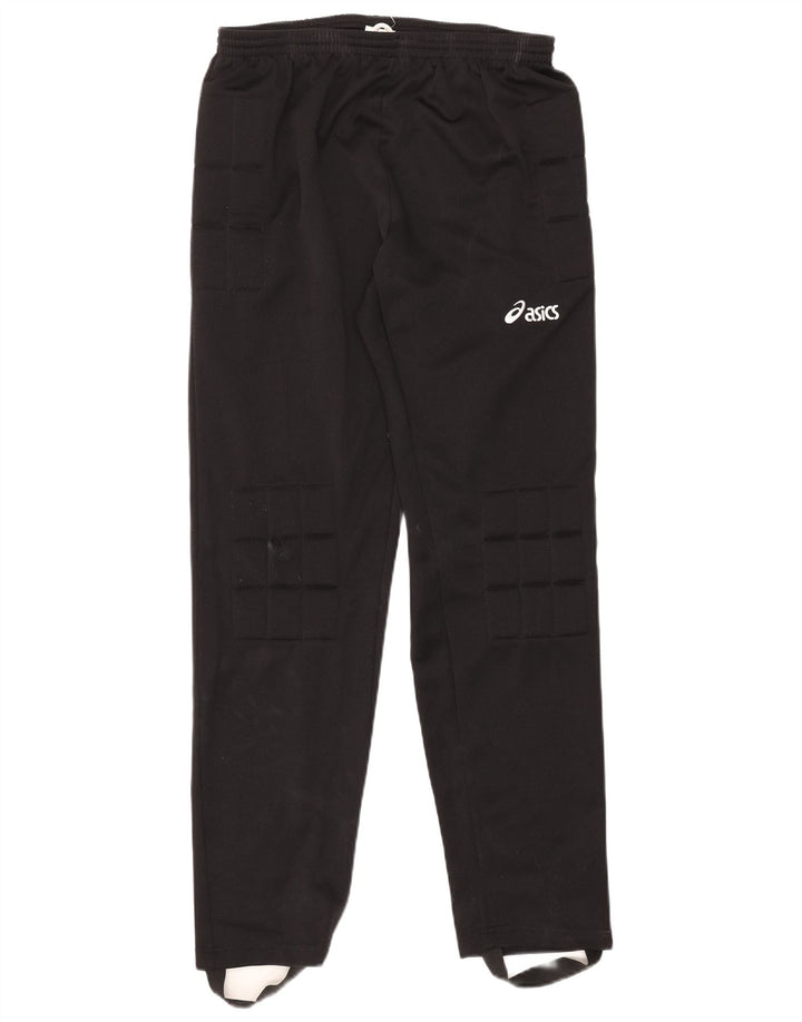 Calça de treino masculina Asics Stirrup grande poliéster preto