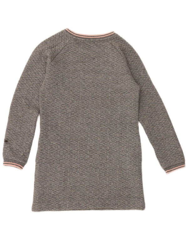 Vestido jumper Woolrich para meninas 9-10 anos poliéster manchado cinza