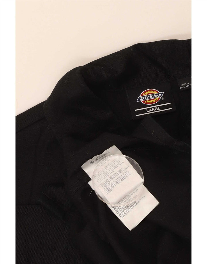 Camisa feminina de manga curta Dickies UK 16 grande poliéster preto