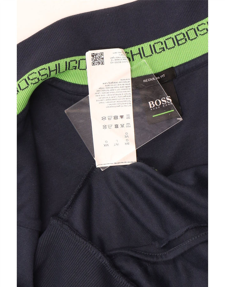 Hugo Boss Womens Regular Fit Tracksuit Top Jacket Reino Unido 16 Grande Azul Marinho