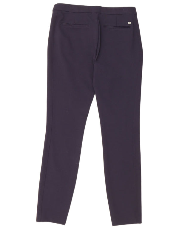 Calça casual slim feminina Tommy Hilfiger EUA 8 médio W30 L29 azul marinho