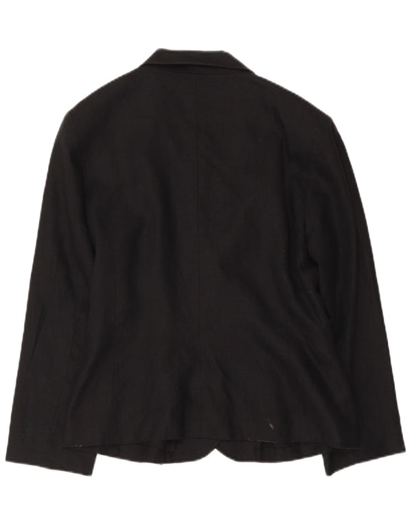 Jaqueta blazer feminina Inwear com 2 botões Reino Unido 14 grande acetato preto