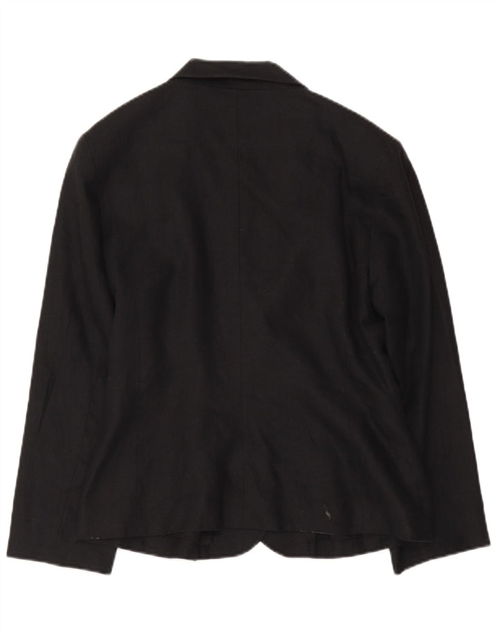 Jaqueta blazer feminina Inwear com 2 botões Reino Unido 14 grande acetato preto