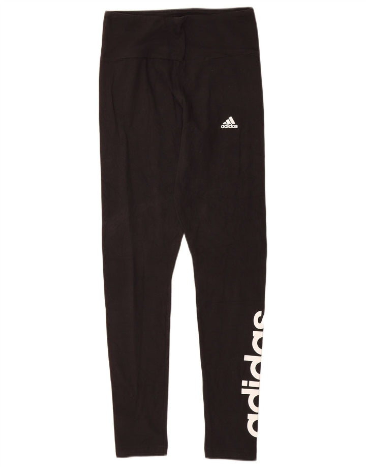 Leggings Adidas Femininas UK 8/10 Pequenas Pretas