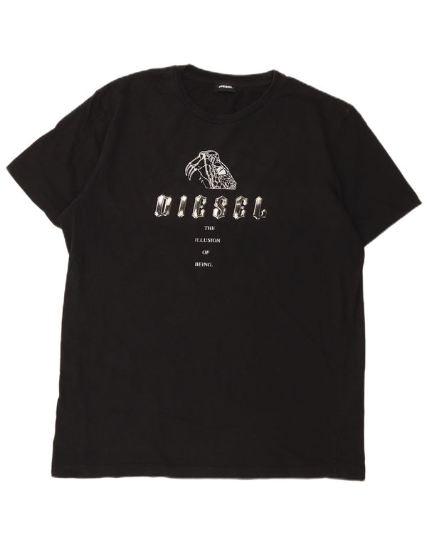 Camiseta masculina diesel Diesel Top XL algodão preto