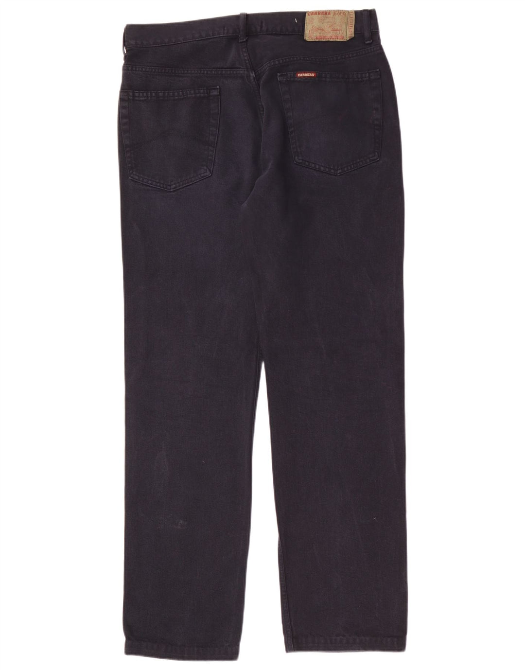 Carrera Mens Straight Jeans W36 L33 Azul Marinho Algodão
