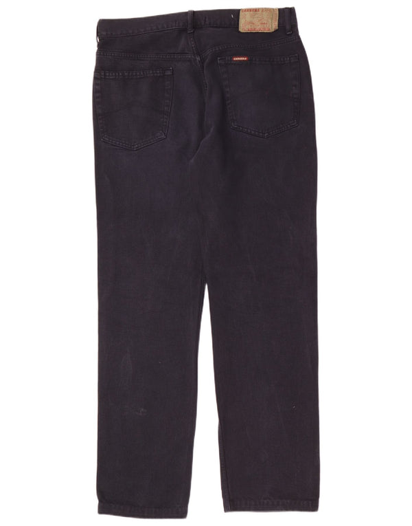 Carrera Mens Straight Jeans W36 L33 Azul Marinho Algodão