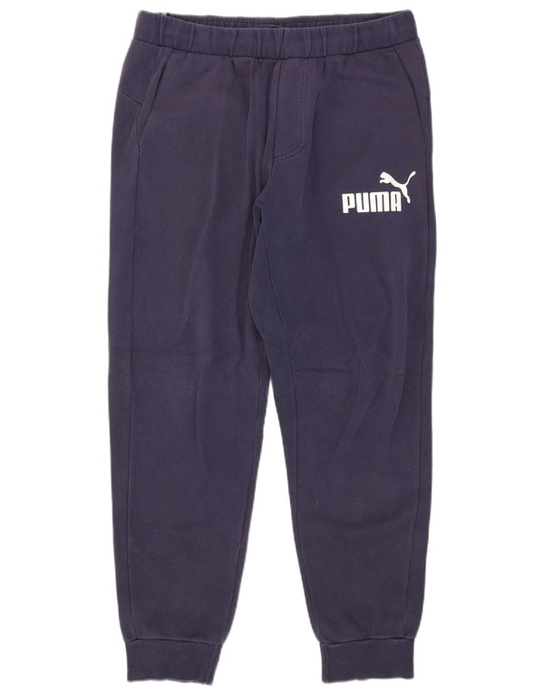 Calça esportiva masculina Puma Graphic Joggers grande algodão azul marinho