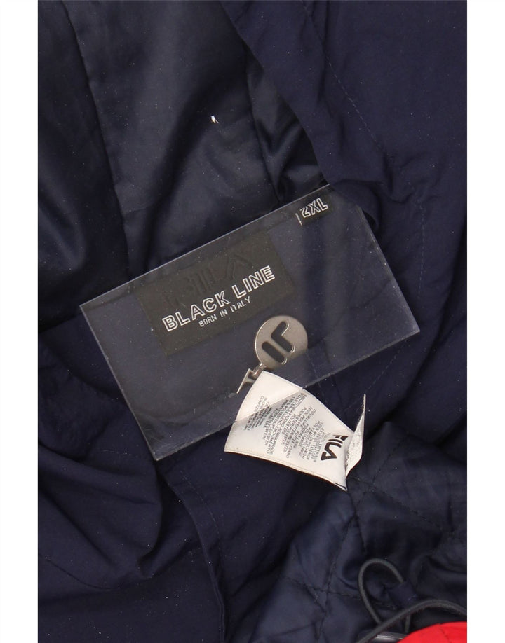 Jaqueta corta-vento masculina FILA Graphic UK 44 2XL Colorblock multicolorido