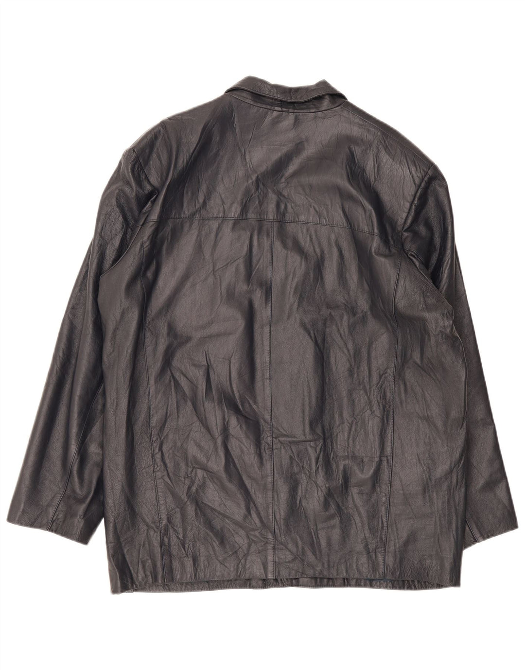 Jaqueta de couro masculina Kiros IT 54 2XL azul marinho