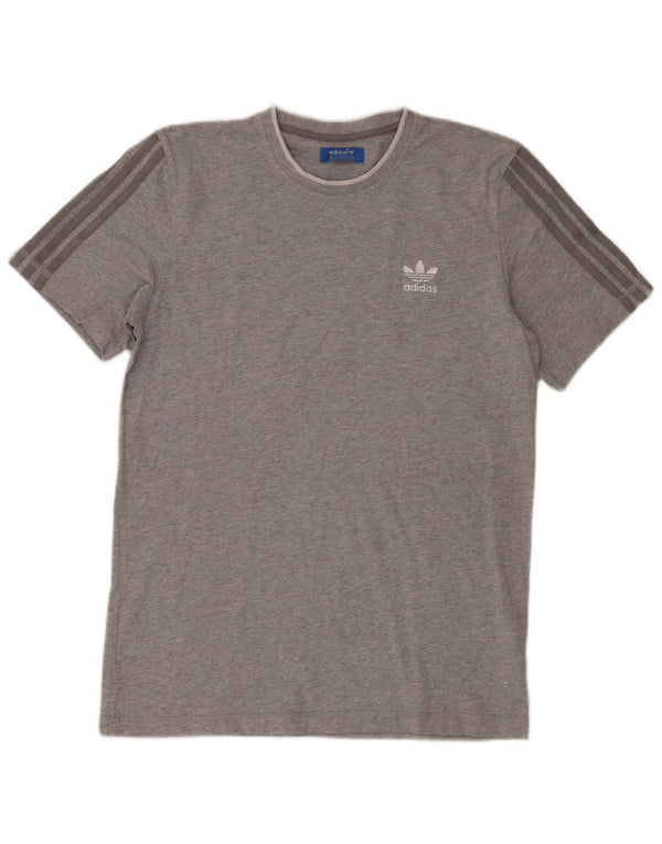 Camiseta masculina Adidas Top cinza médio algodão