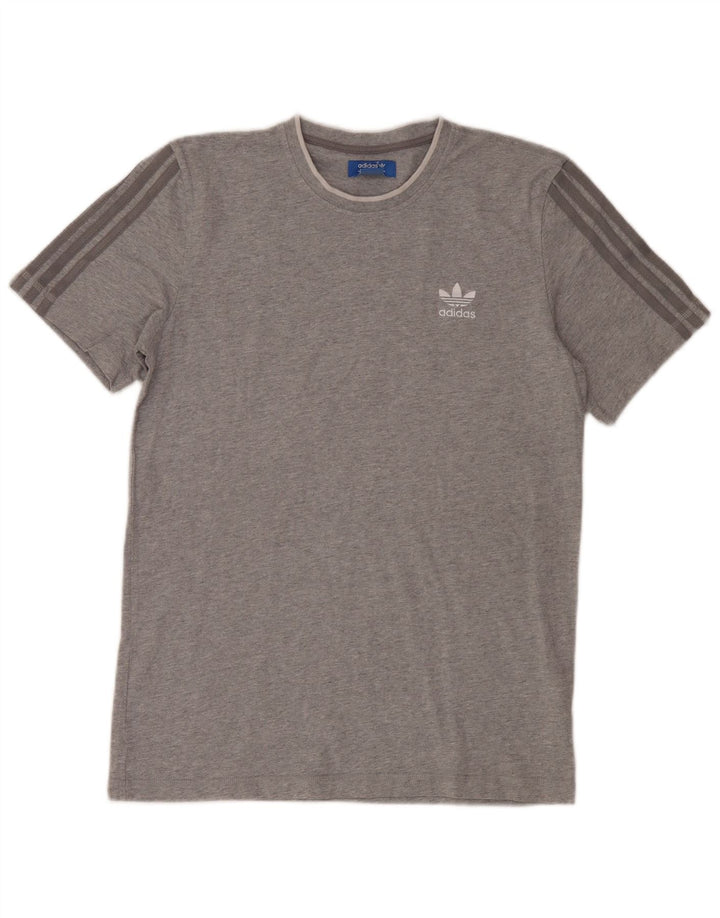 Camiseta masculina Adidas Top cinza médio algodão