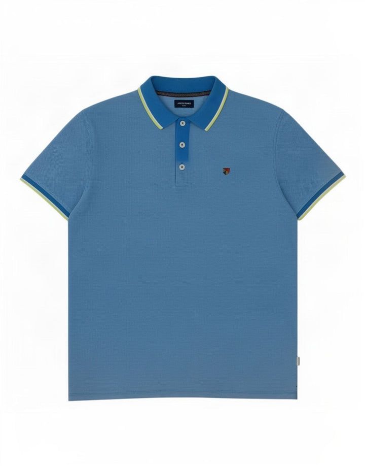 Camisa polo masculina Jack & Jones XL algodão azul