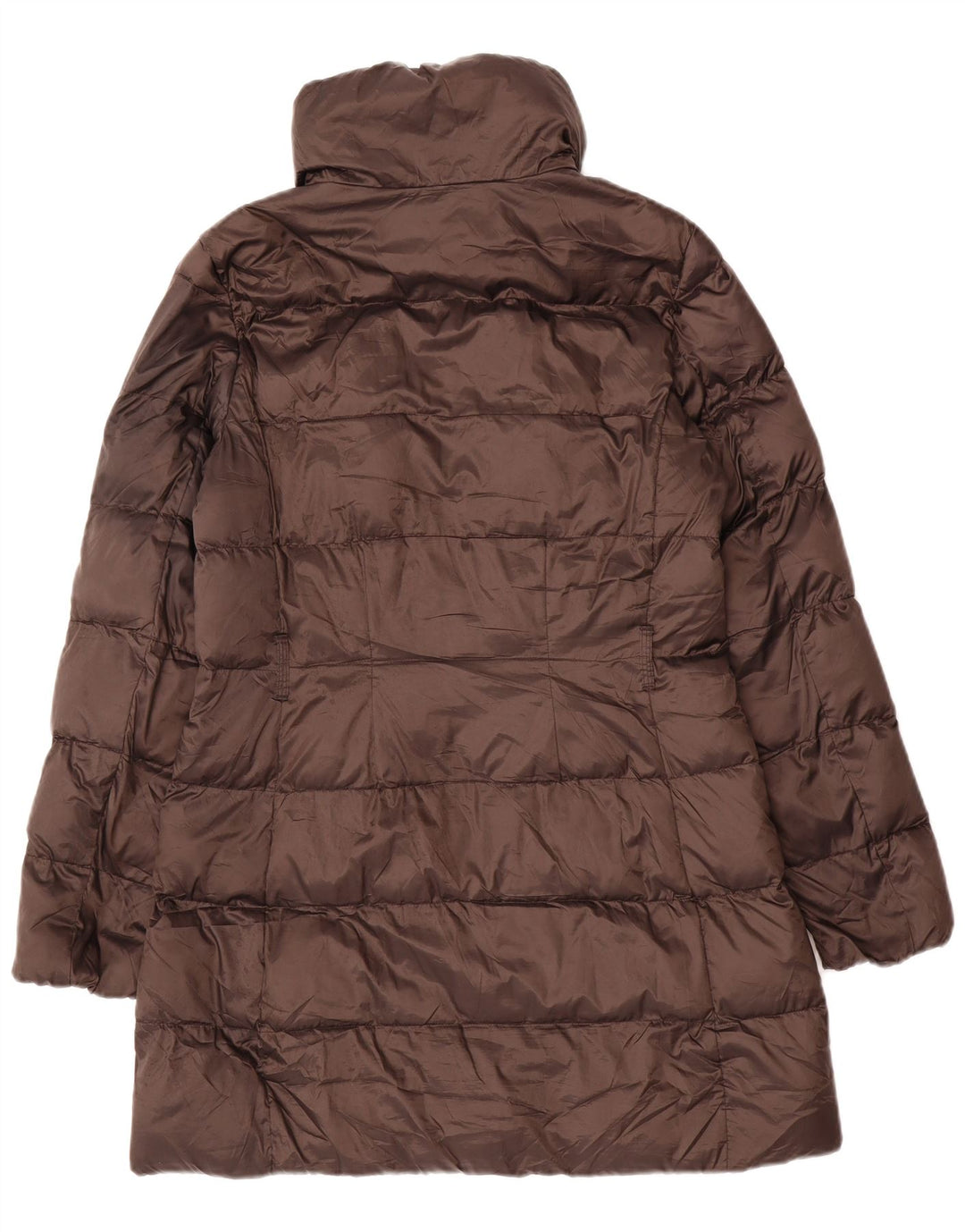 Casaco acolchoado feminino Massimo Dutti UK 14 médio marrom poliamida