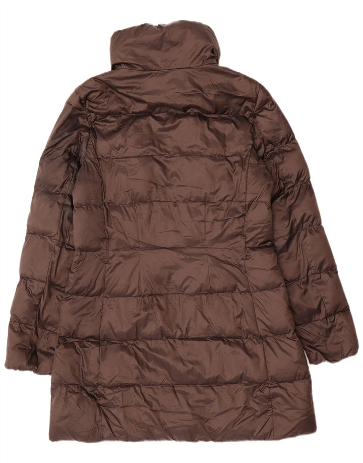 Casaco acolchoado feminino Massimo Dutti UK 14 médio marrom poliamida