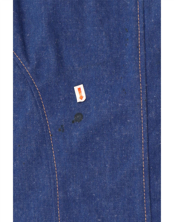 Colete jeans feminino VINTAGE UK 14 azul médio