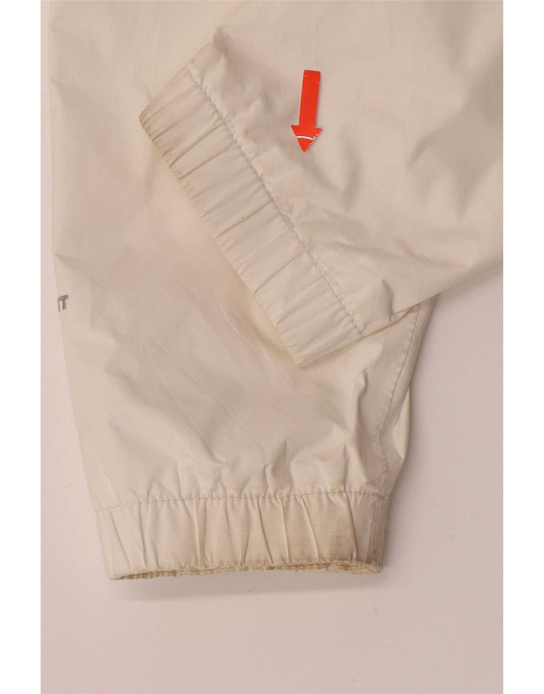 Jaqueta de chuva feminina com capuz The North Face UK 14 nylon branco médio