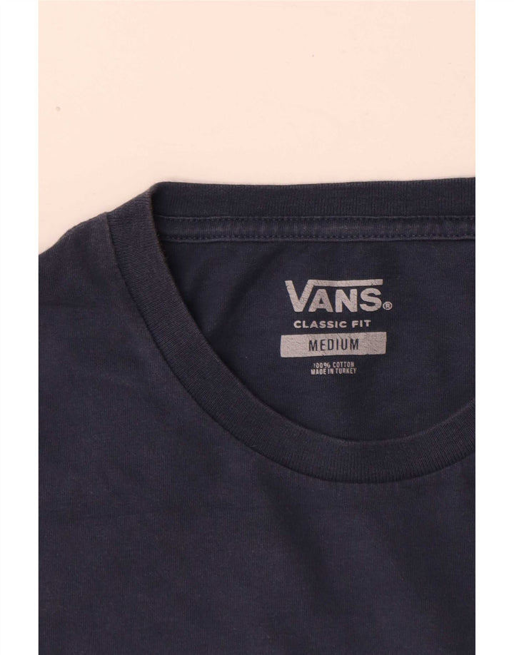 Camiseta Vans Masculina Classic Fit Top Médio Azul Colourblock Algodão